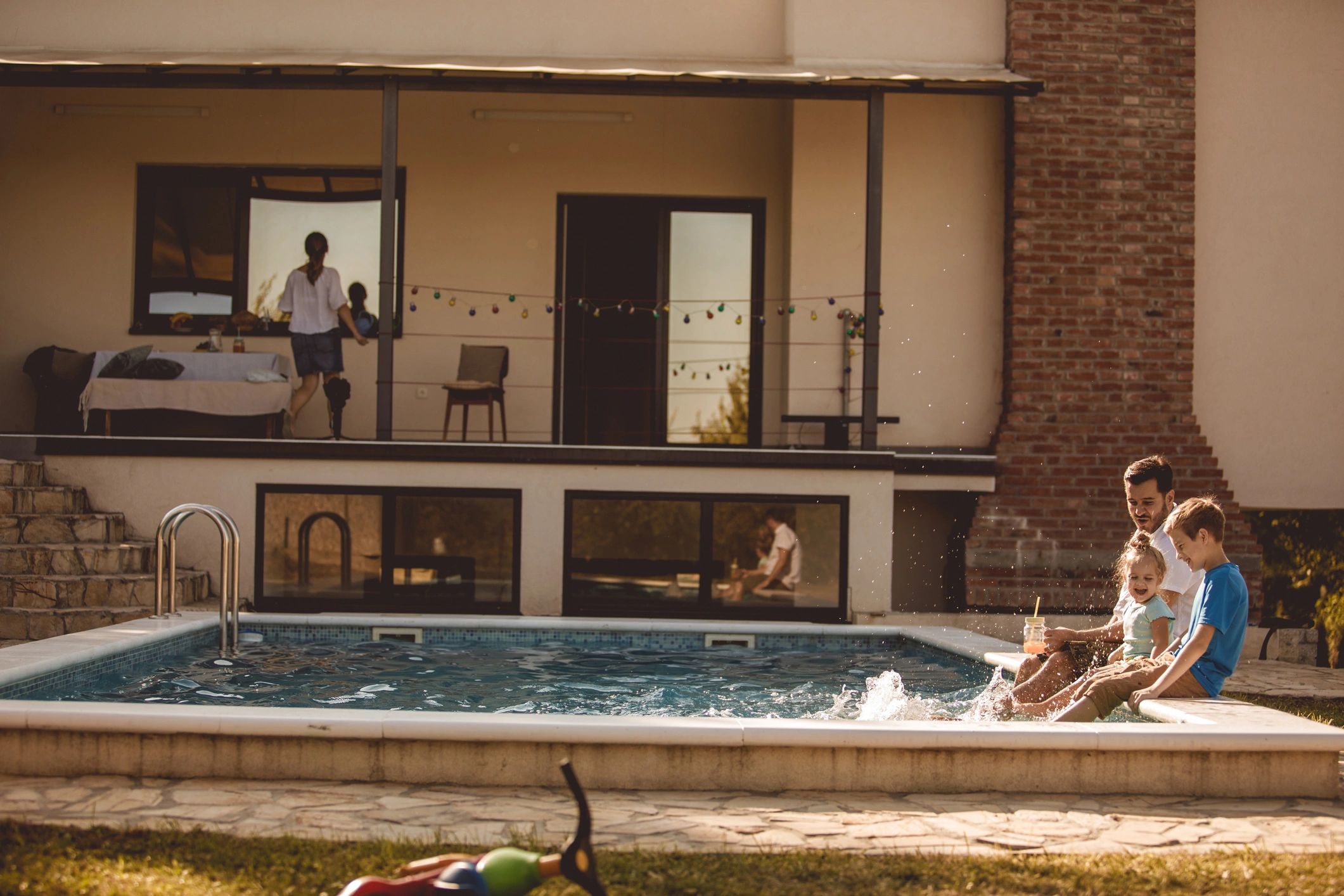 Large pool area representing ongoing equipment and seasonal service